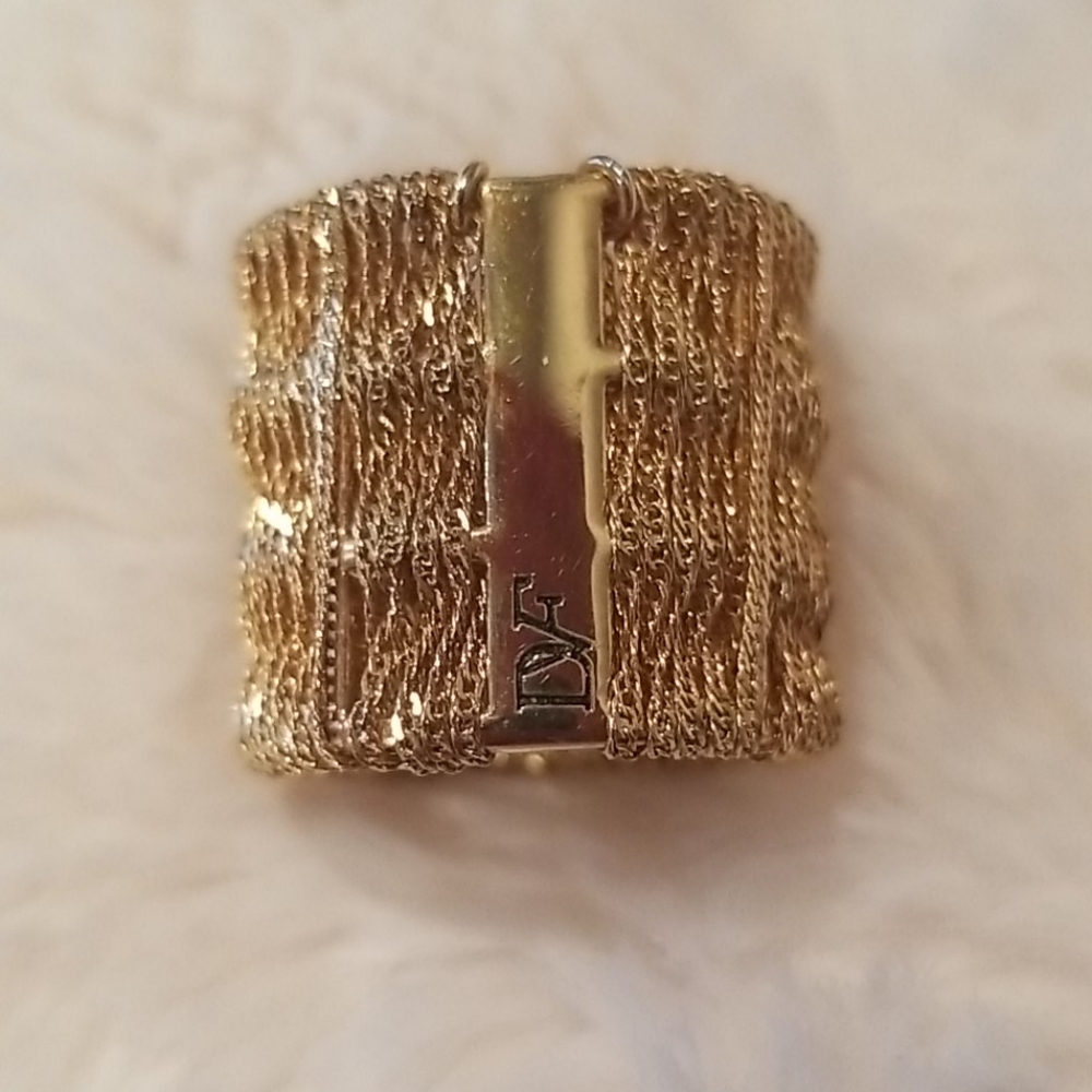 Diane von Furstenberg DVF Mesh Ring size 6
